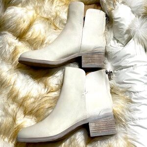 Sarto white pony hair leather booties. New never worn. Special order from Sarto.